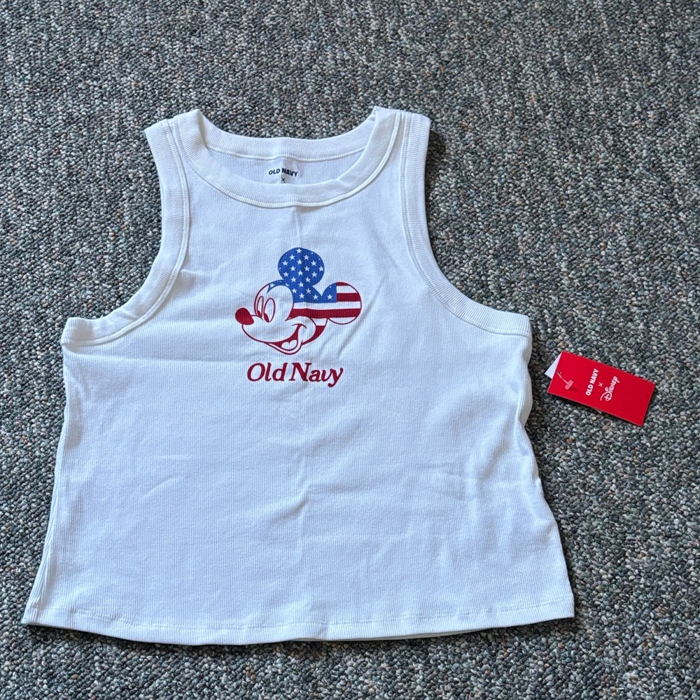 NWT Mickey Flag Tank Top